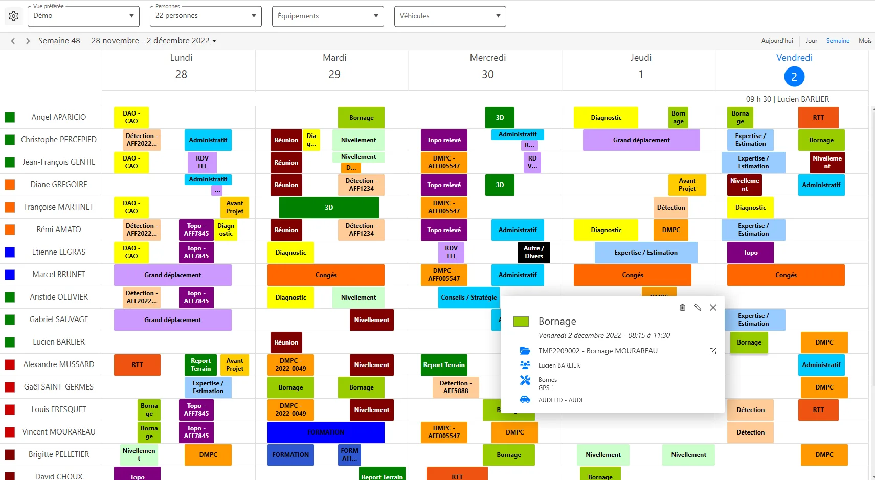 Planning Moduleo — Captures d'écran 3