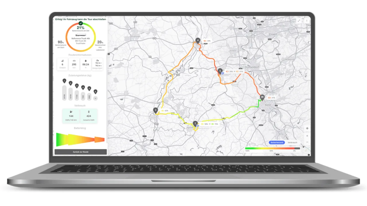 PTV EV Truck Route Planner — Captures d'écran 2