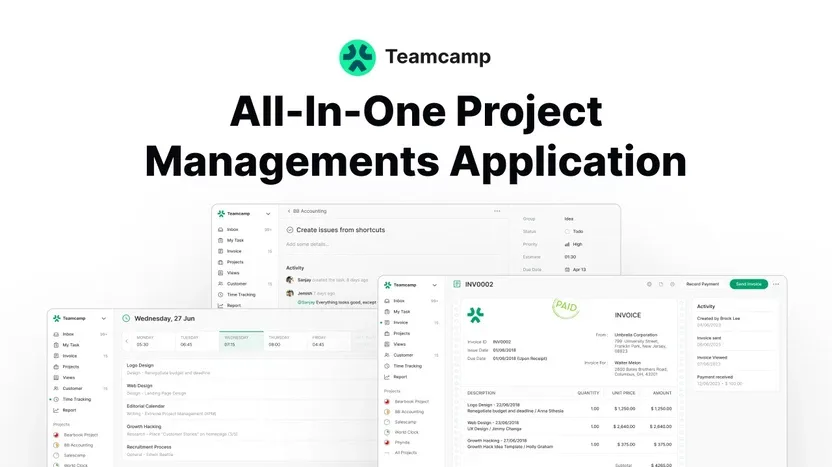 Teamcamp — All-in-one project management Software
