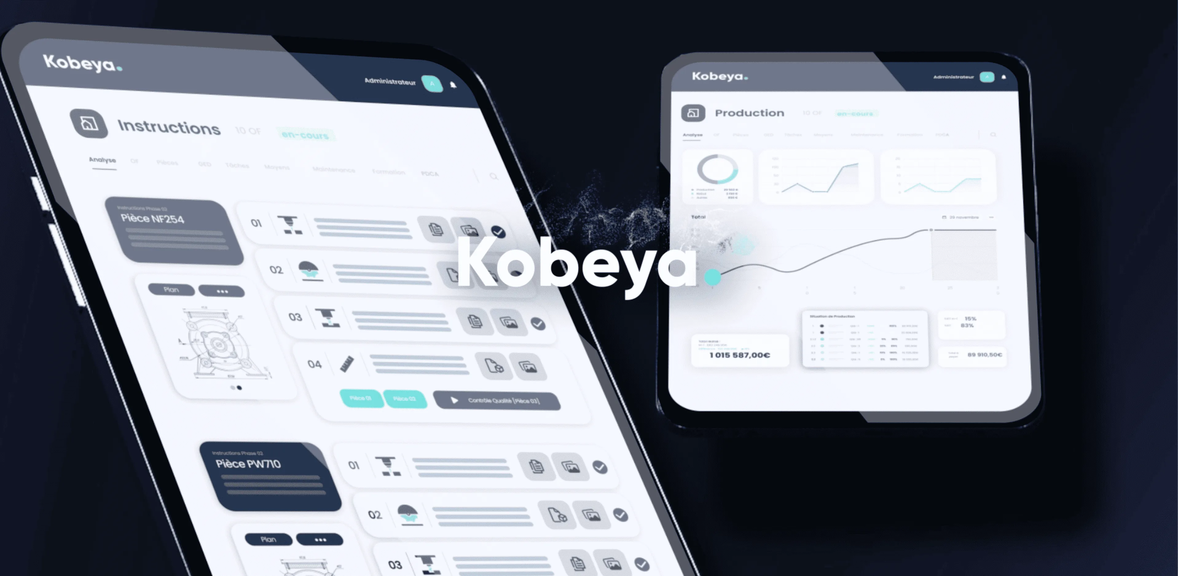 Kobeya TRS — Logiciel de suivi de production et de qualité