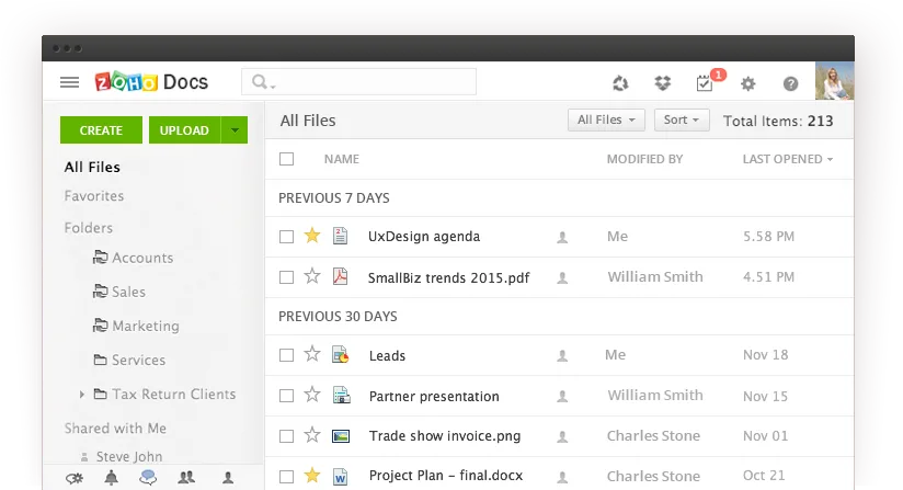Zoho Docs — Screenshots 1