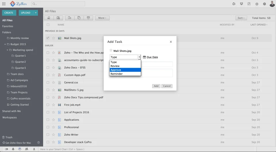 Zoho Docs — Screenshots 2