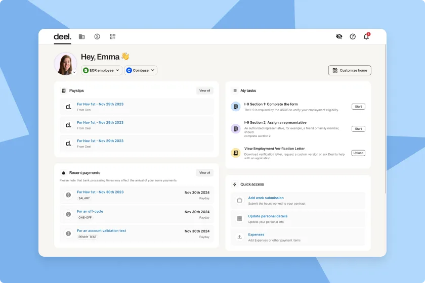 Deel Employer of Record (EOR) — Screenshots 1