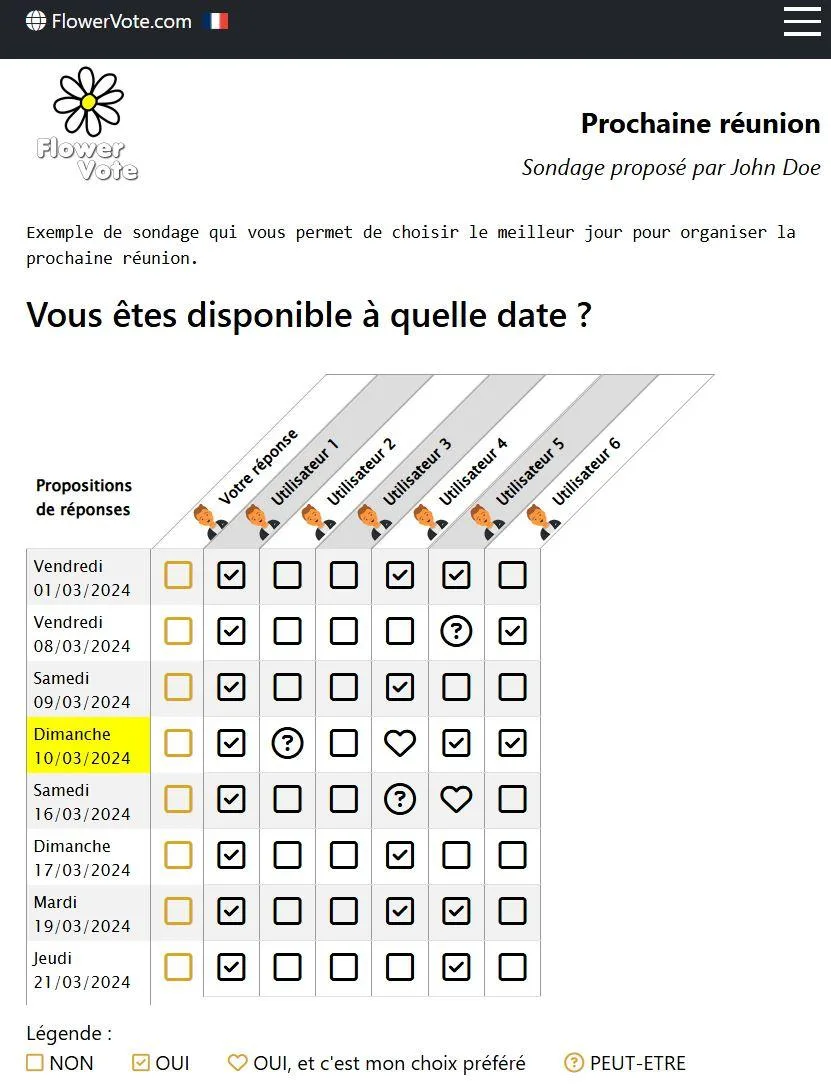 Flower Vote — Captures d'écran 1