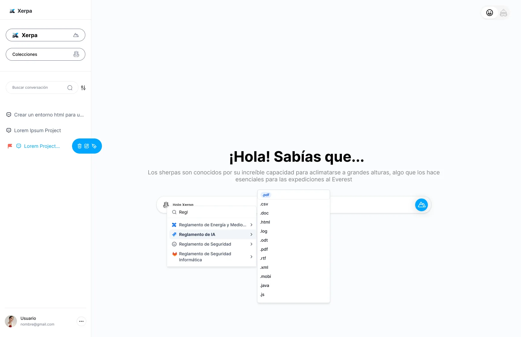 Xerpa: el chatbot de IA — Capturas de pantalla 1