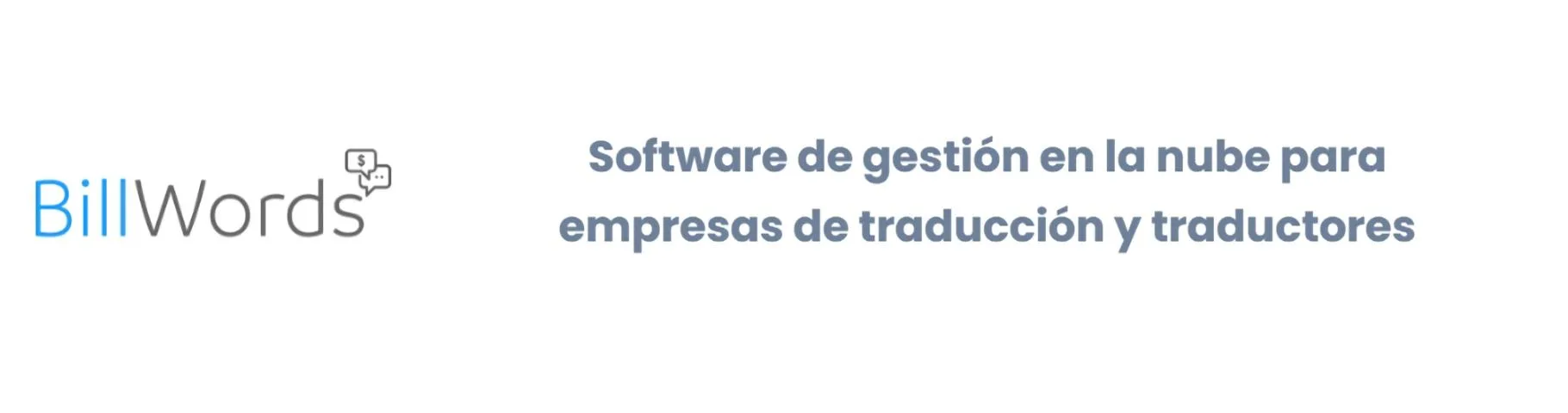 Gespoint Billwords — Software ERP para gestión de empresas de traducción