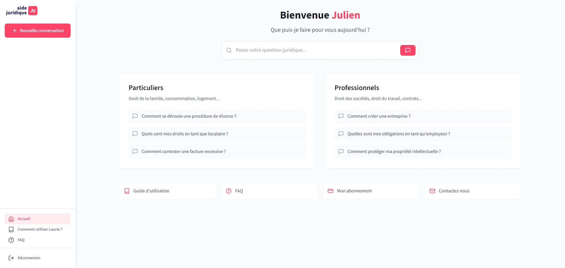 AideJuridique.ai — Captures d'écran 2