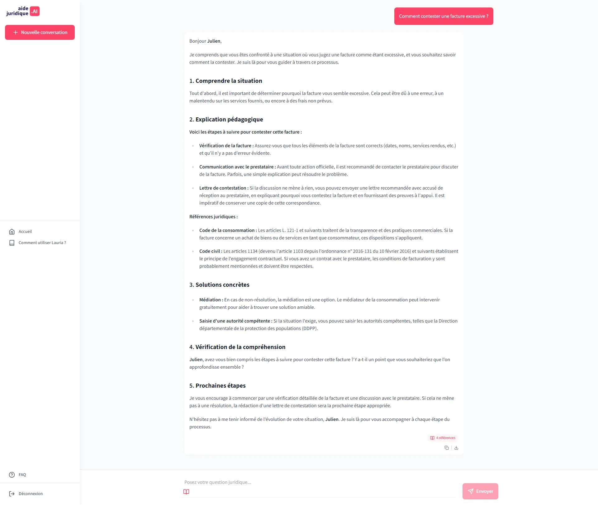 AideJuridique.ai — Captures d'écran 4