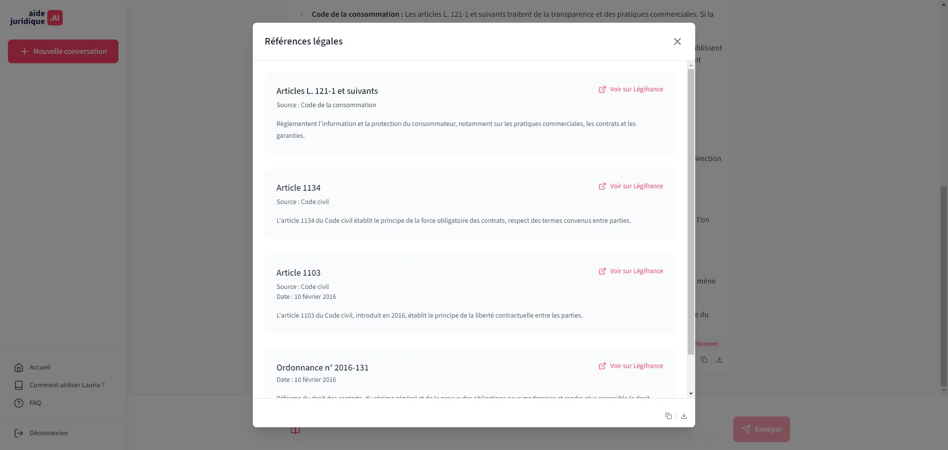 AideJuridique.ai — Captures d'écran 5