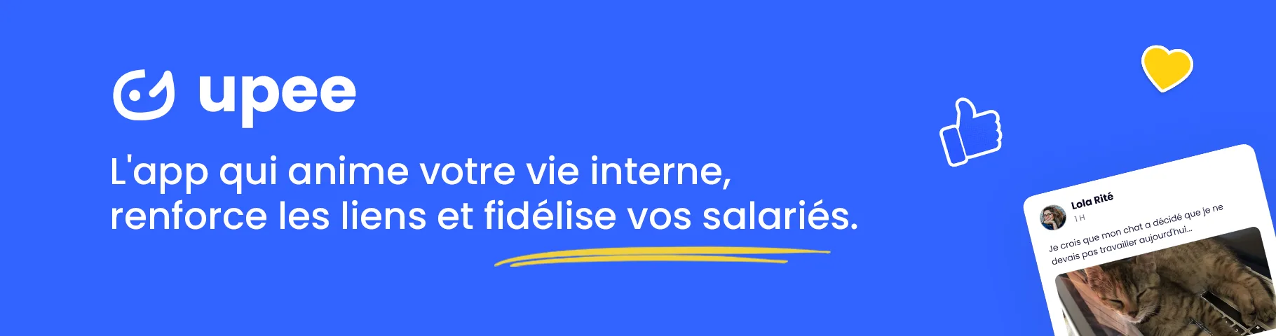 Upee — Engagez vos salariés et animez votre vie interne !