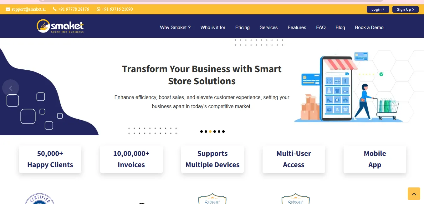 Smaket.ai — Accounting and GST Billing Software