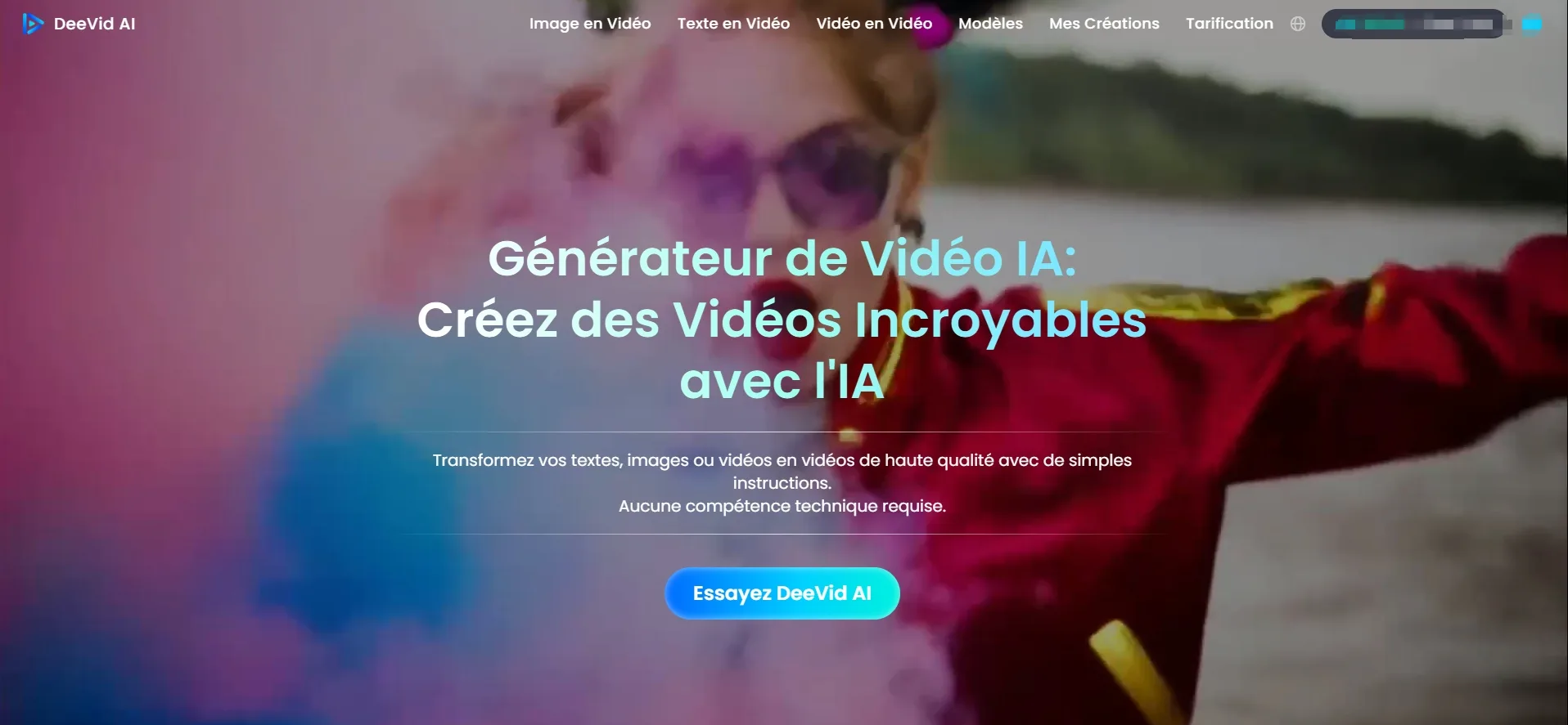 Deevid AI — Générateur de Vidéo IA : Créez des Vidéos Incroyables
