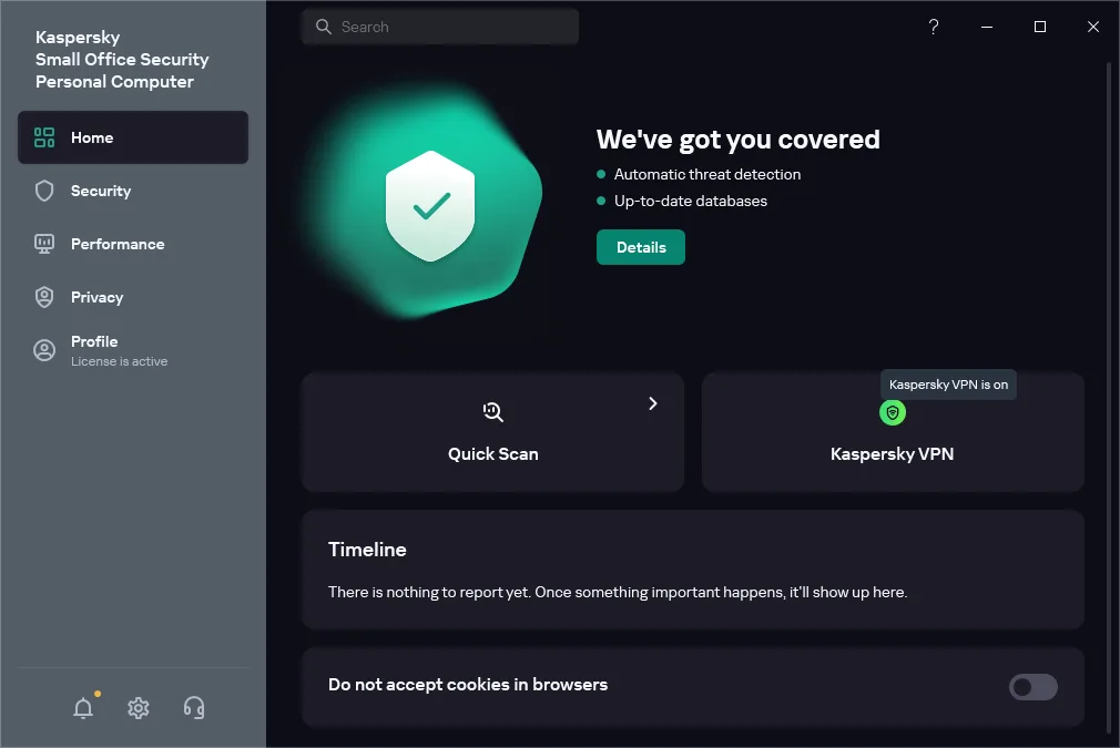Kaspersky Small Office Security — Screenshots 1