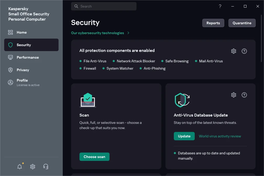 Kaspersky Small Office Security — Screenshots 2