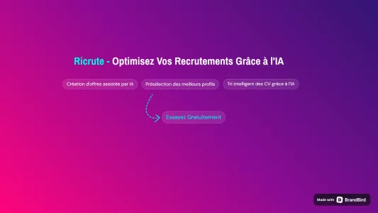 Ricrute — Ricrute - Recrutement automatisé  avec IA