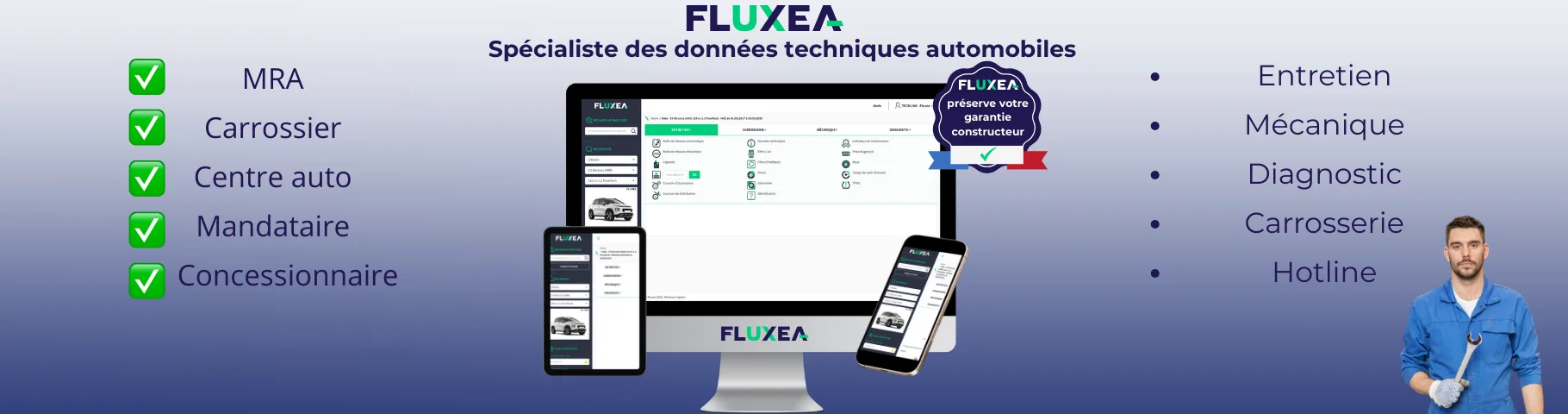Fluxea — Logiciel de données techniques pour l'automobile