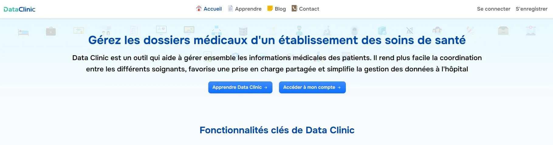 Data Clinic — Logiciel de gestion des dossiers médicaux