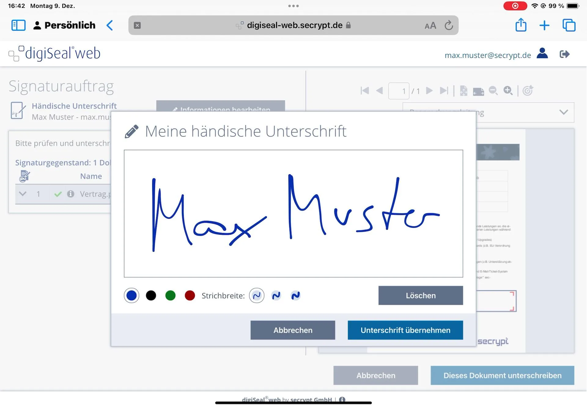 digiSeal von secrypt — Screenshots 4