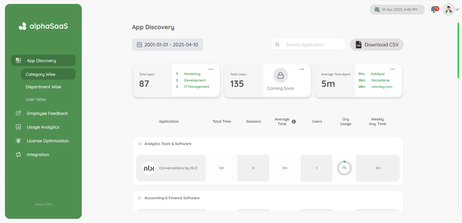 AlphaSaaS — Screenshots 1