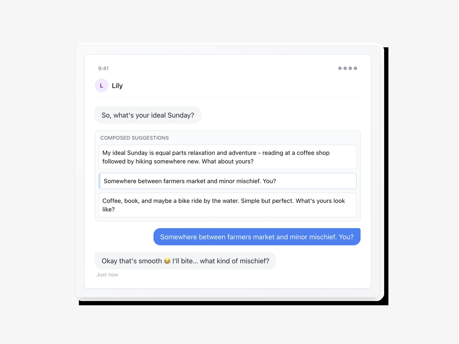 Composed — Screenshots 1
