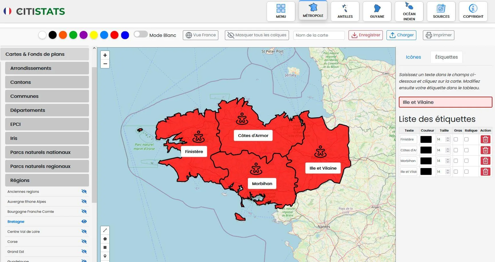 CITISTATS CARTO — Captures d'écran 1