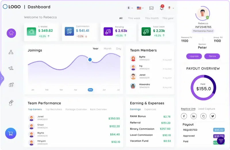 Infinite MLM Software — Screenshots 1
