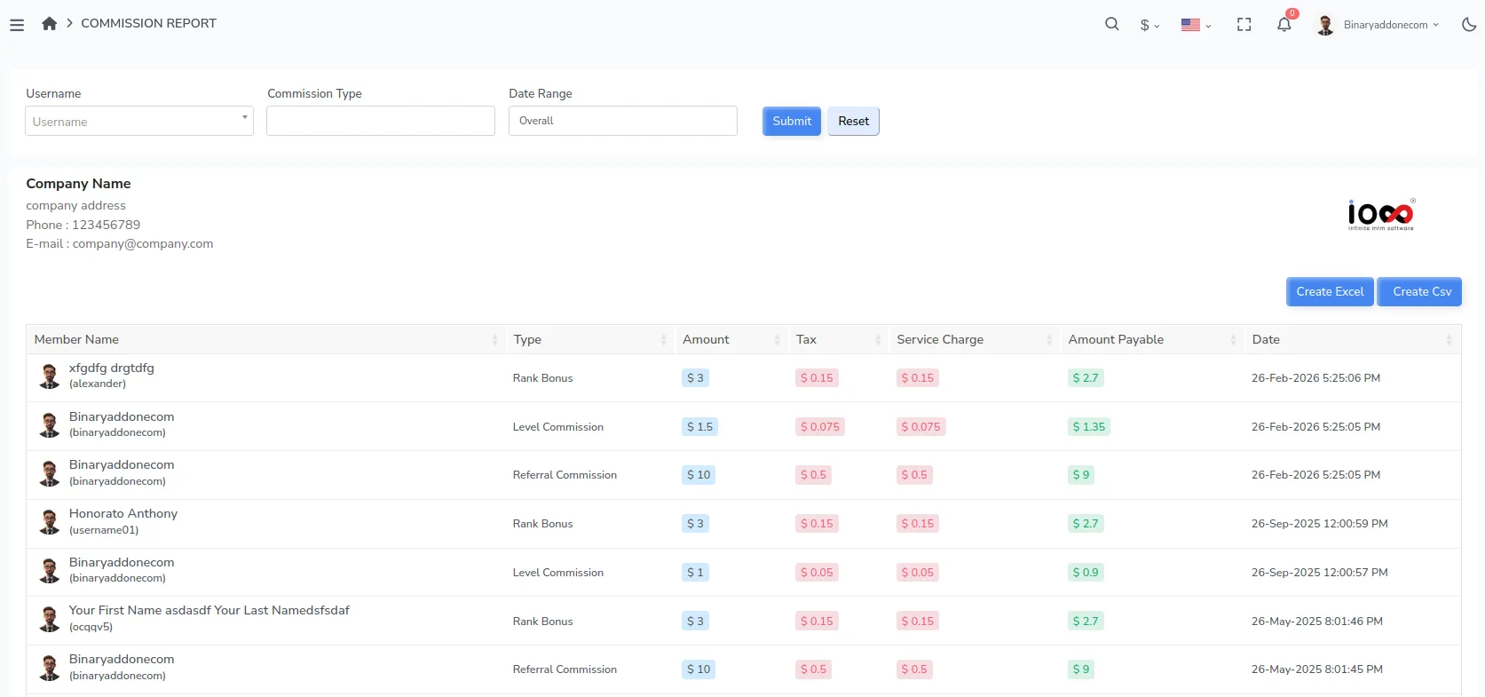 Infinite MLM Software — Screenshots 7