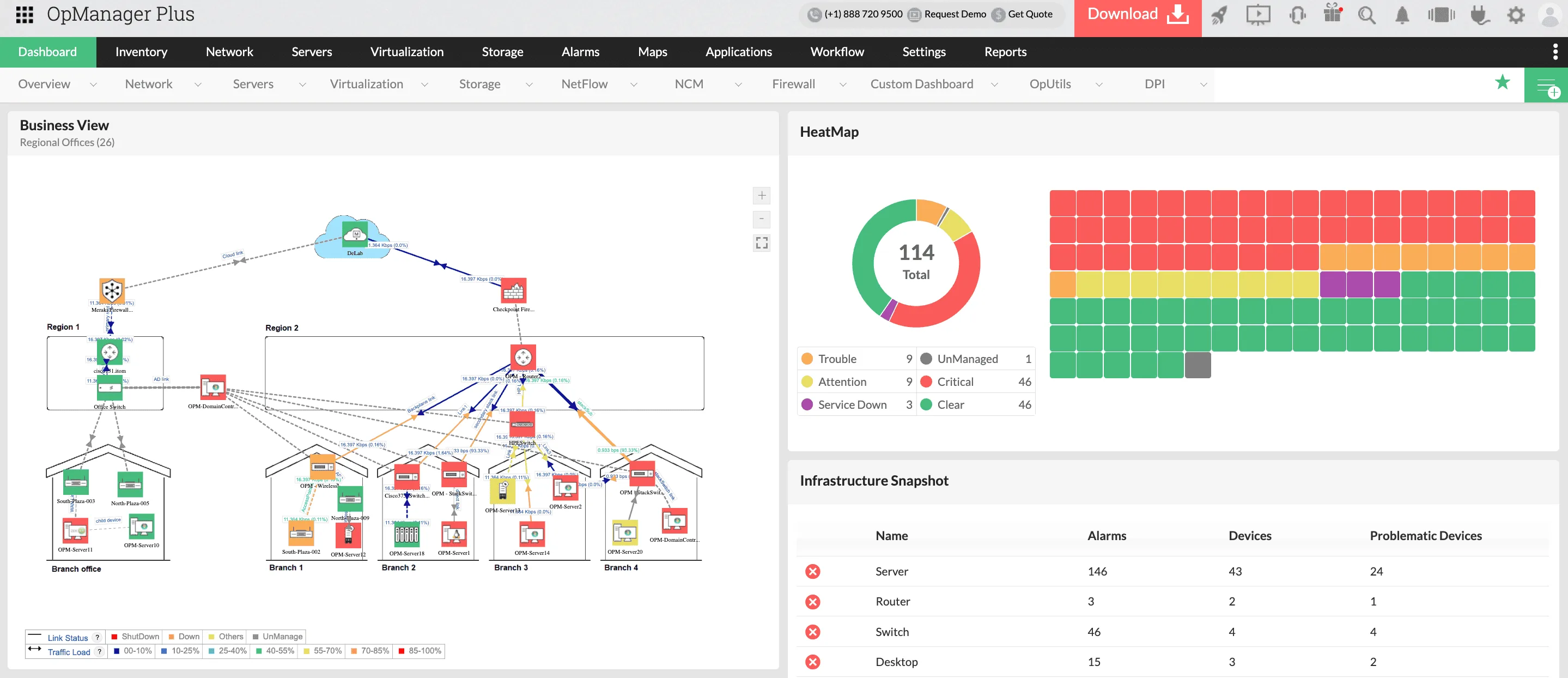 ManageEngine OpManager Plus — Screenshots 1