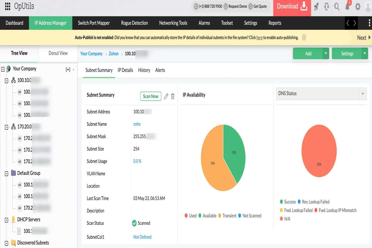 ManageEngine OpUtils — Screenshots 2