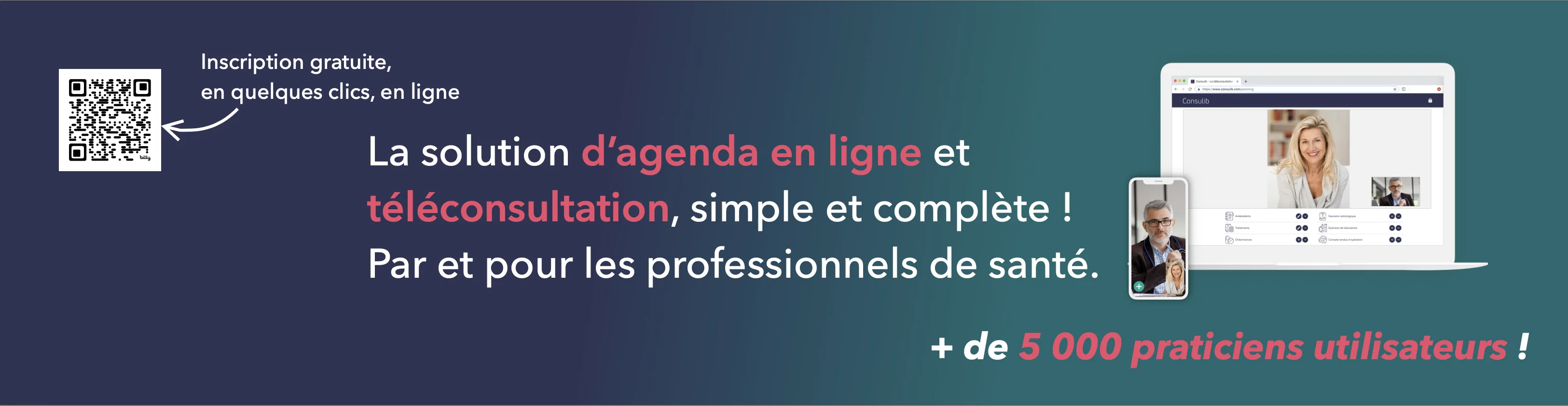Consulib — La solution d'agenda et téléconsultation, simple et complète