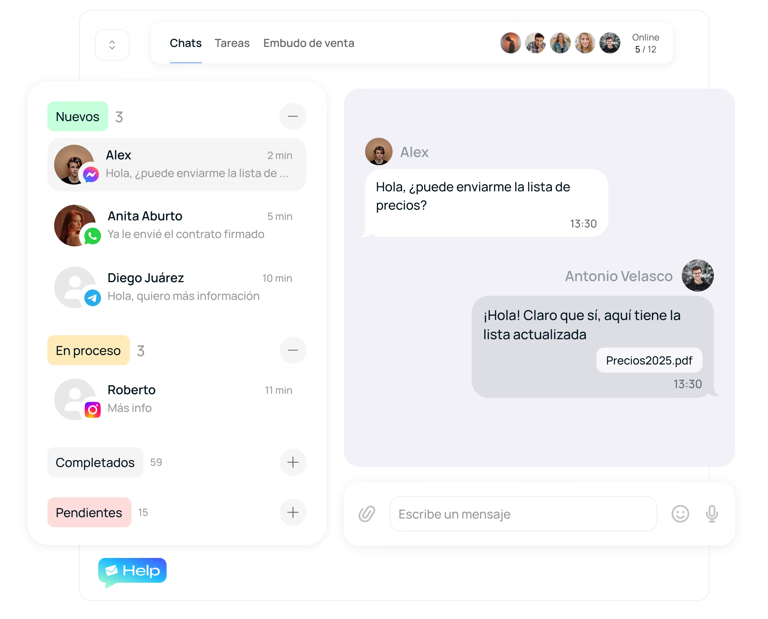 Message Help — Capturas de pantalla 1