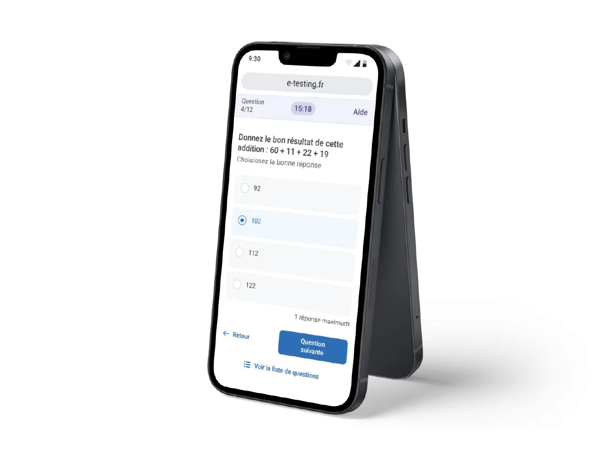 E-testing — Captures d'écran 4