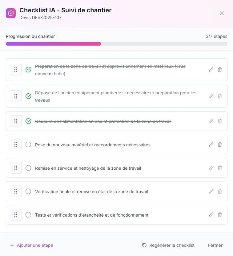 ChantierFlow — Captures d'écran 3