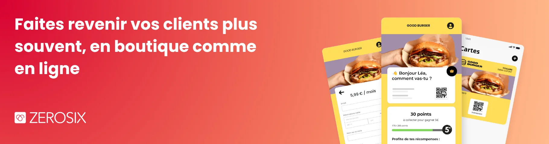 ZEROSIX — Programmes de fidélité et de parrainage pour les commerçants