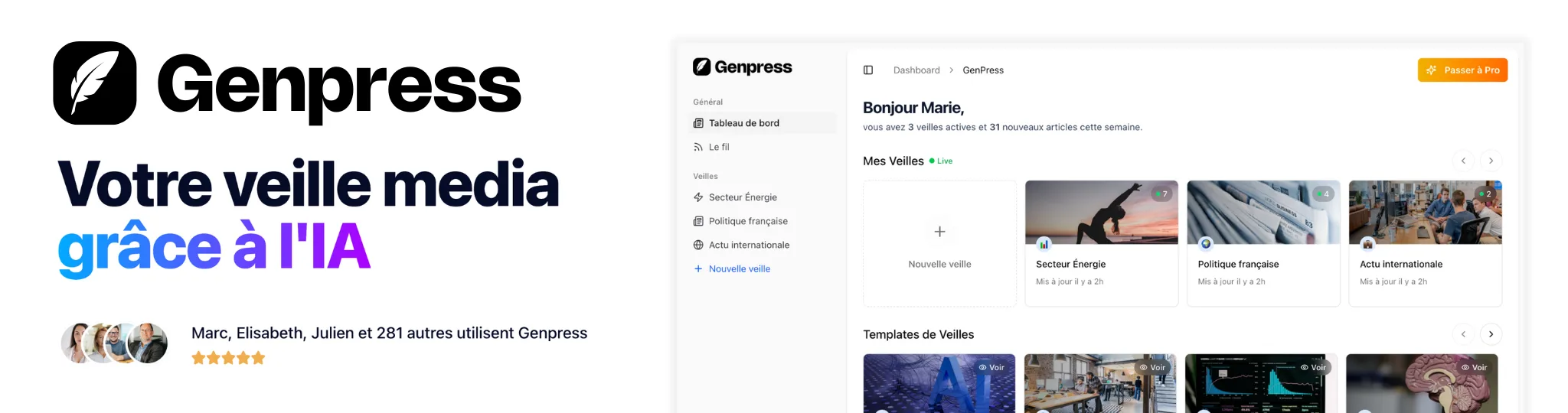 Genpress — Automatisation de la veille médiatique avec IA