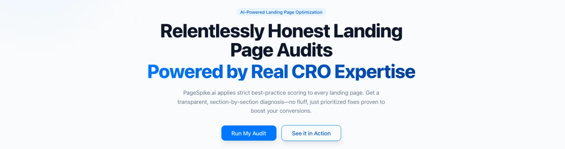 PageSpike.ai — CRO Audits for landing pages - powered by AI