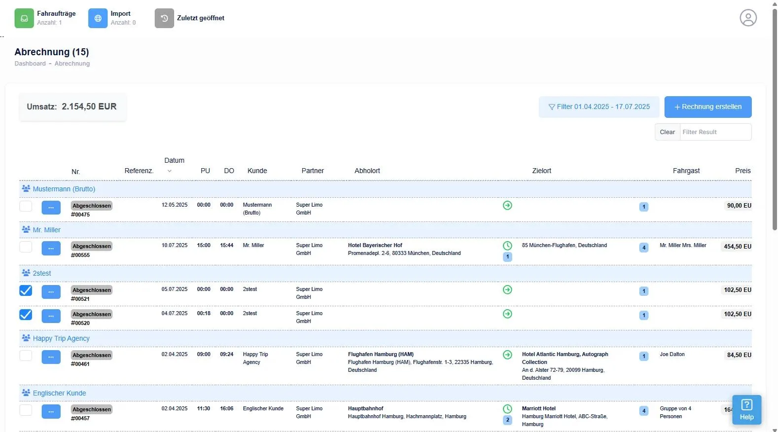 LimouWEB — Screenshots 2