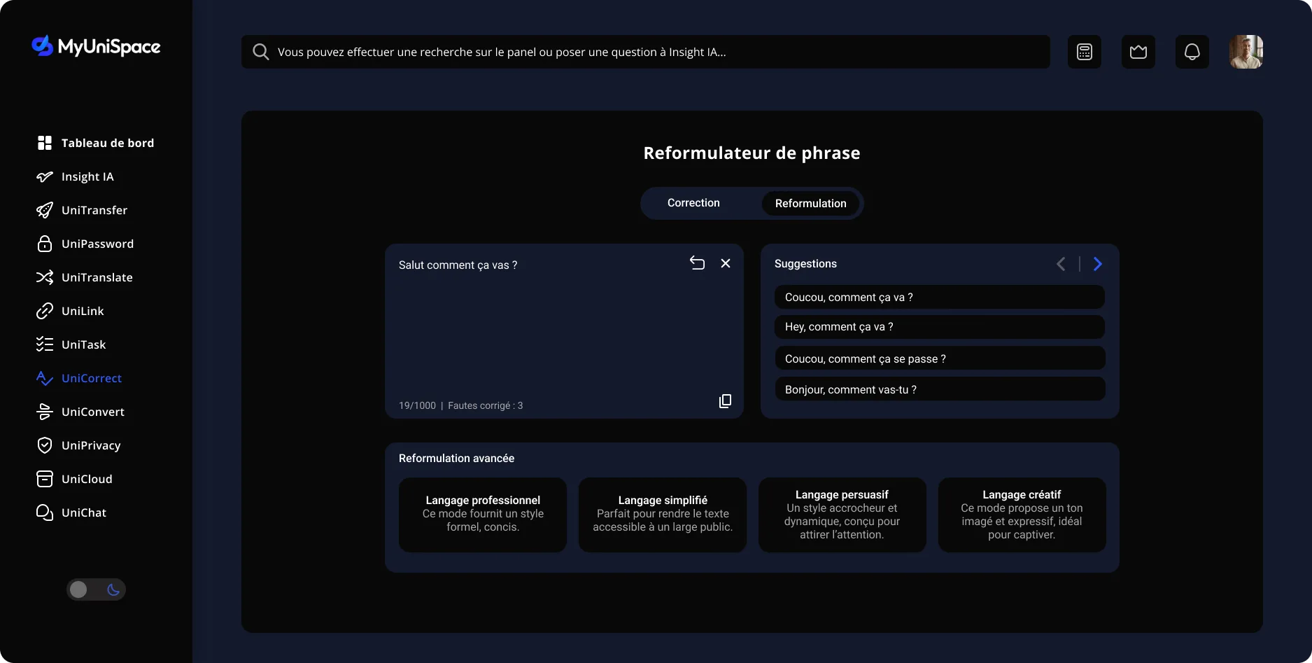 MyUniSpace — Captures d'écran 4