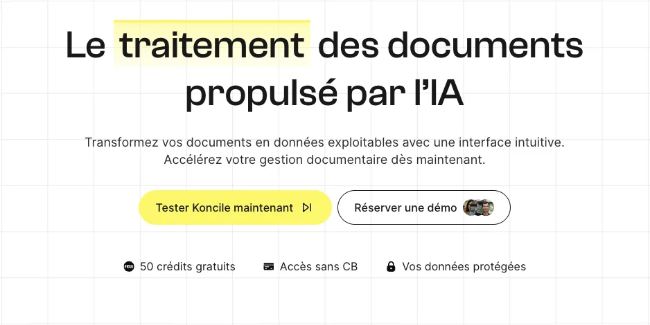 Koncile — OCR IA Français - Structure la donnée de vos documents