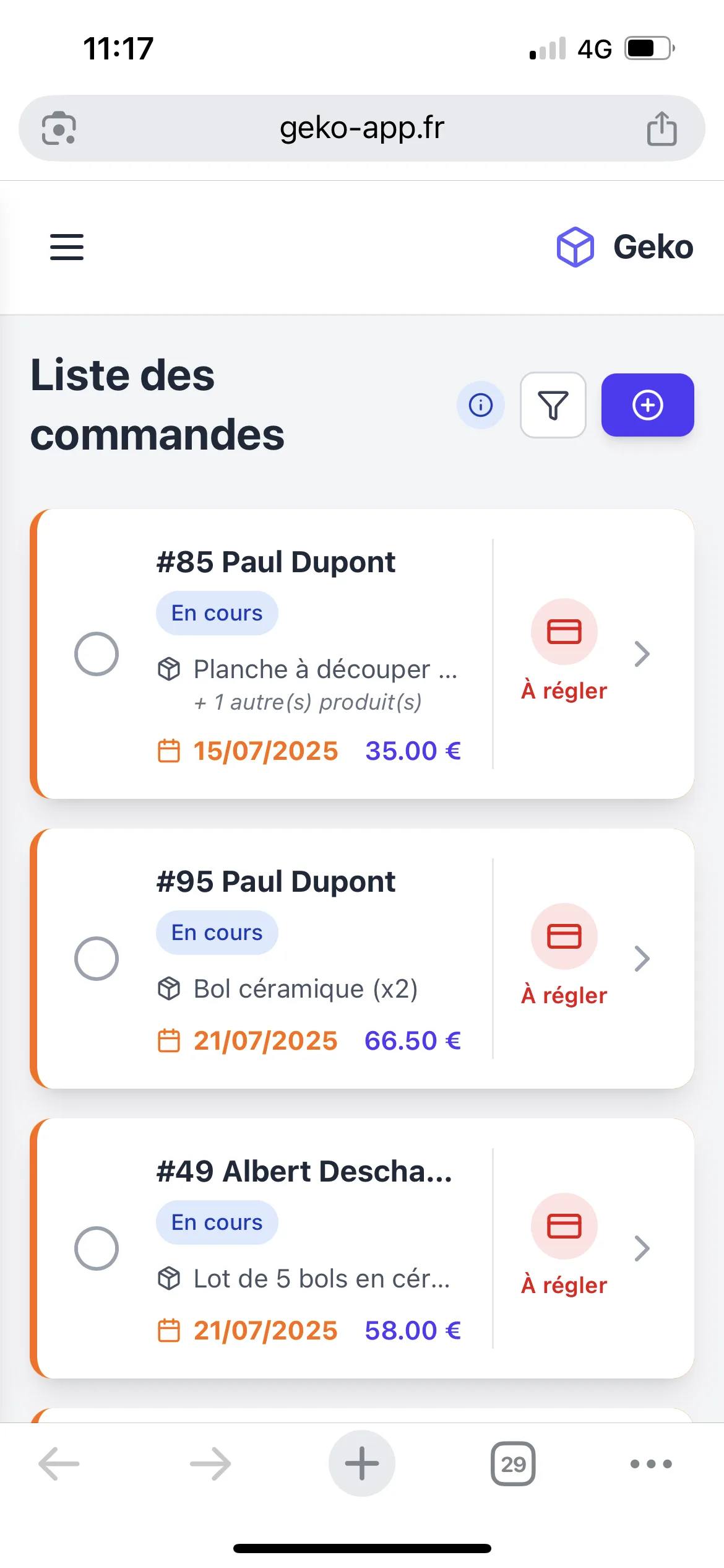 Geko App - Logiciel de gestion de stocks — Captures d'écran 1