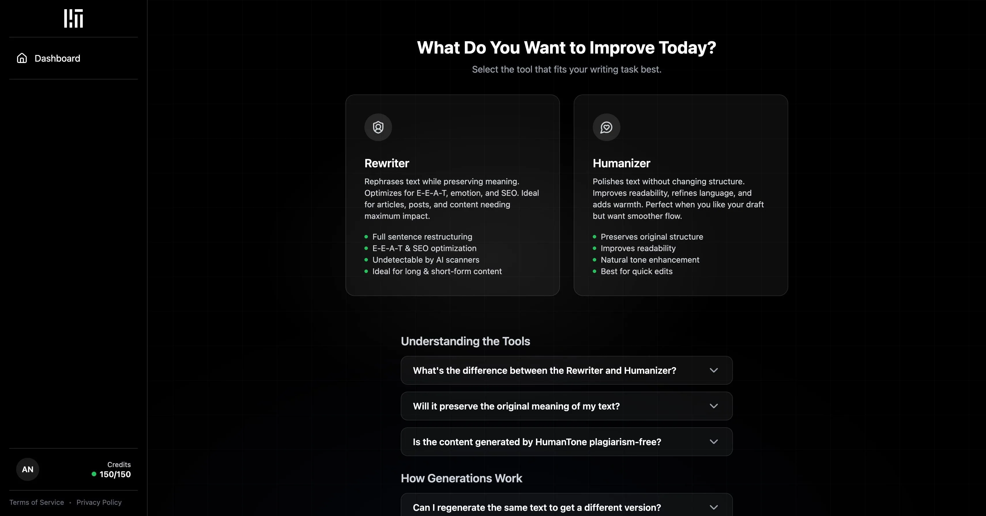 HumanTone — Screenshots 1