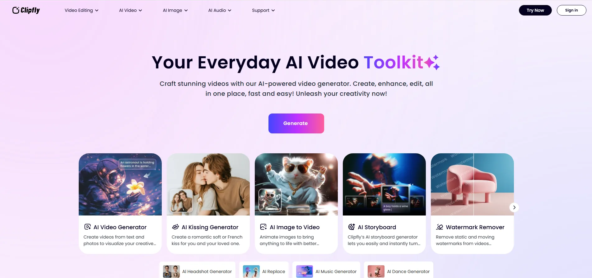 Clipfly — Craft stunning videos with our AI-powered video generator
