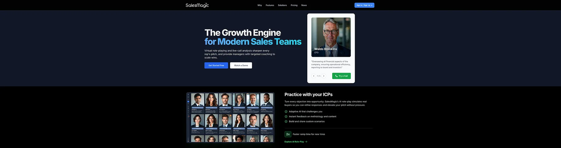 SalesMagic — Virtual role-playing and live-call analysis for sales teams