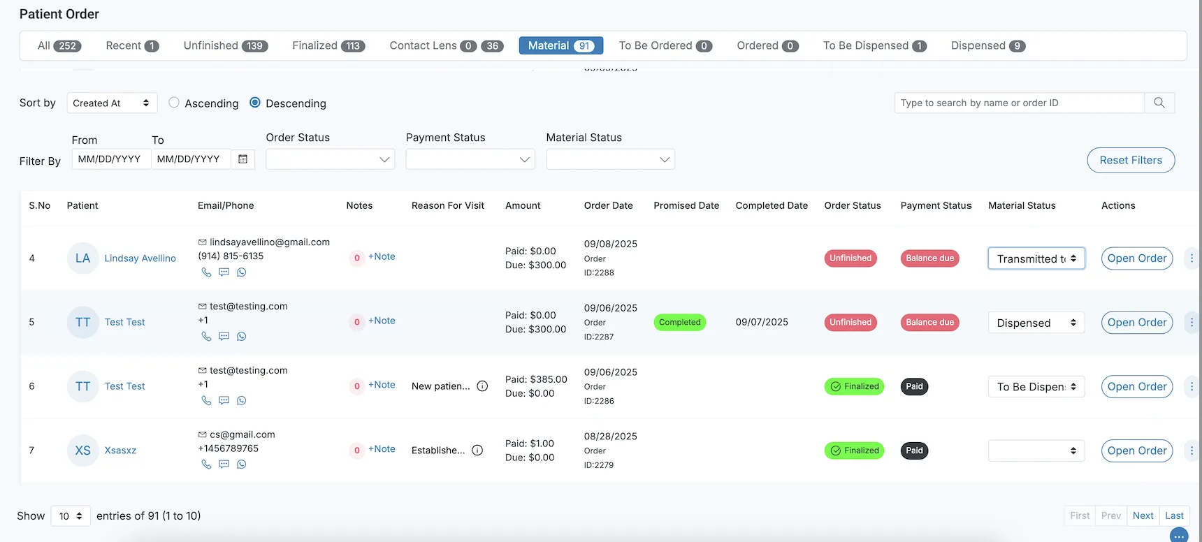 iTRUST Optical Ophthalmology — Screenshots 1