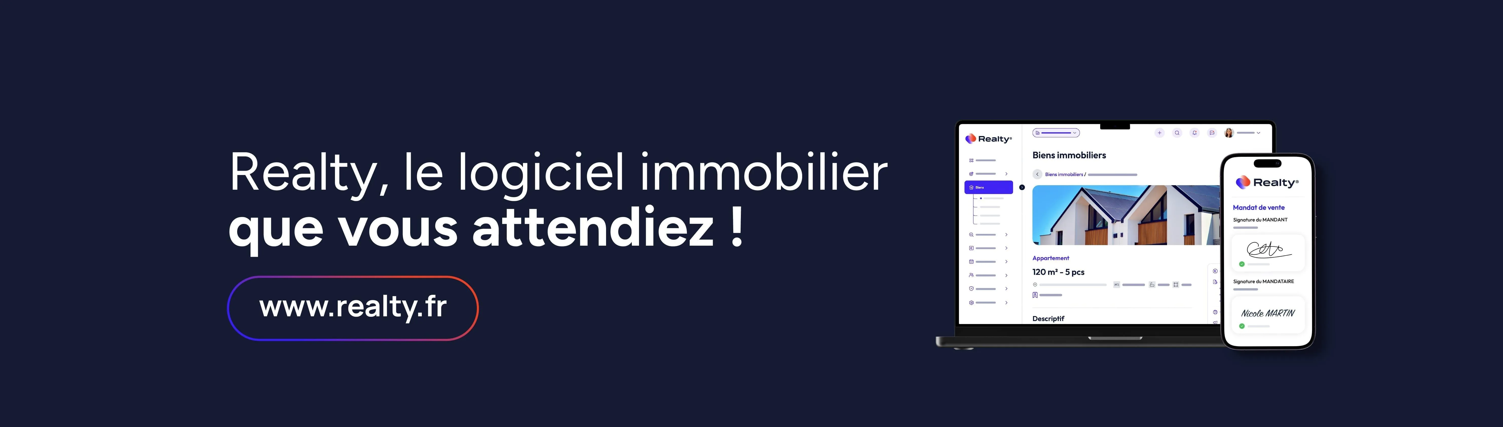 Realty — Logiciel immobilier France