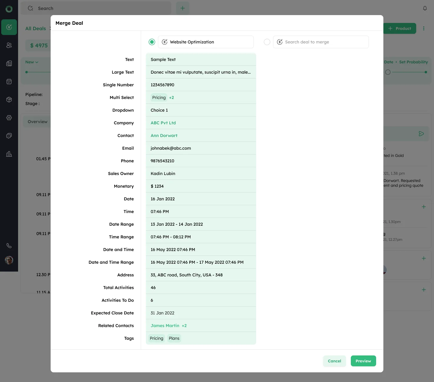 Twozo CRM — Screenshots 1