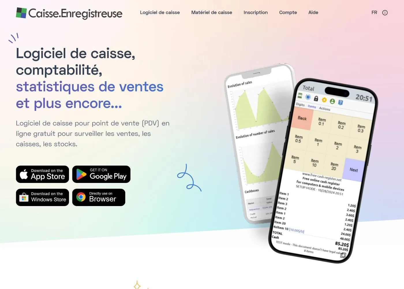 Caisse.enregistreuse.fr — Captures d'écran 1