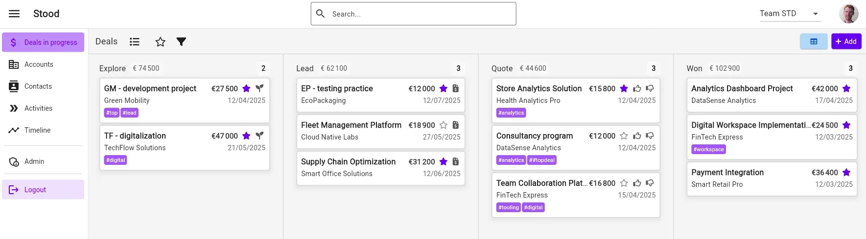 Stood CRM — You Deserve Simple CRM