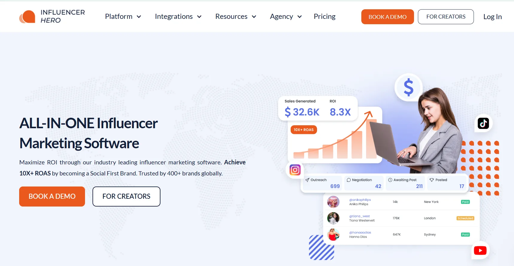 Influencer Hero — All-in-one influencer marketing tool.