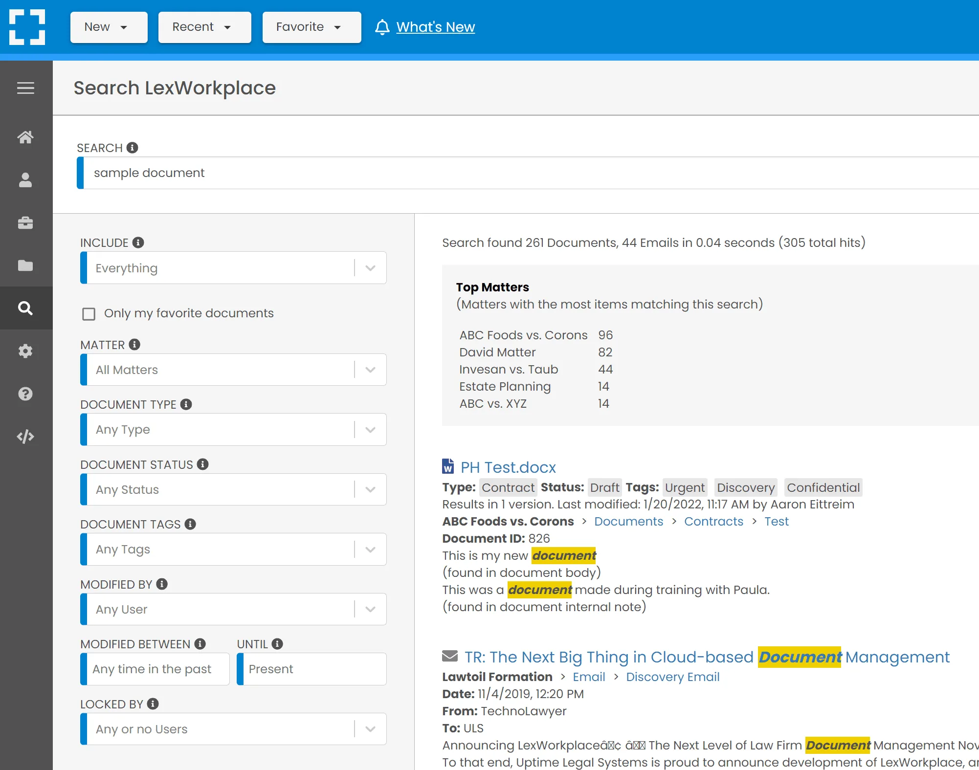 LexWorkplace — Screenshots 1